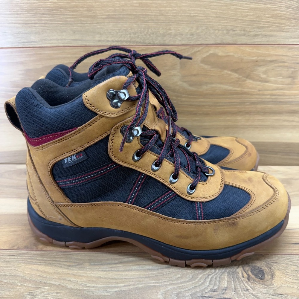 LL BEAN Tek 2.5 Waterproof Hiking Boots Mens 11 Wide Tan Black 200 gram Outdoor